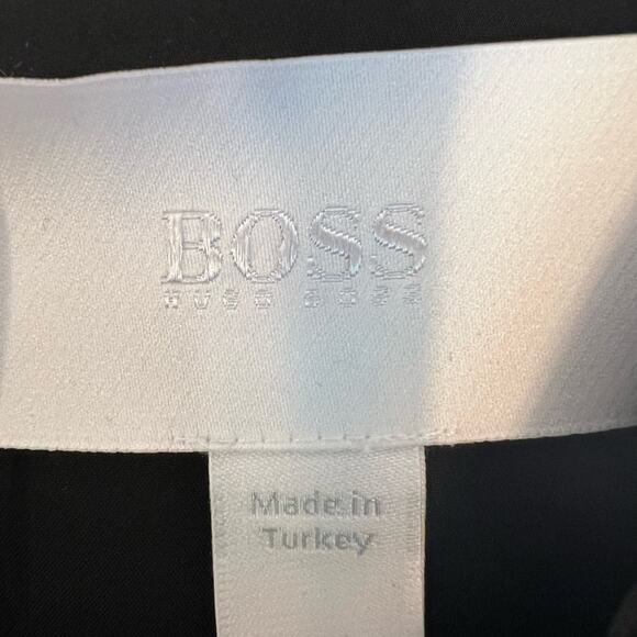 Hugo Boss Hedra Belted Dress Black White Sz 4-NWT - Picture 8 of 11